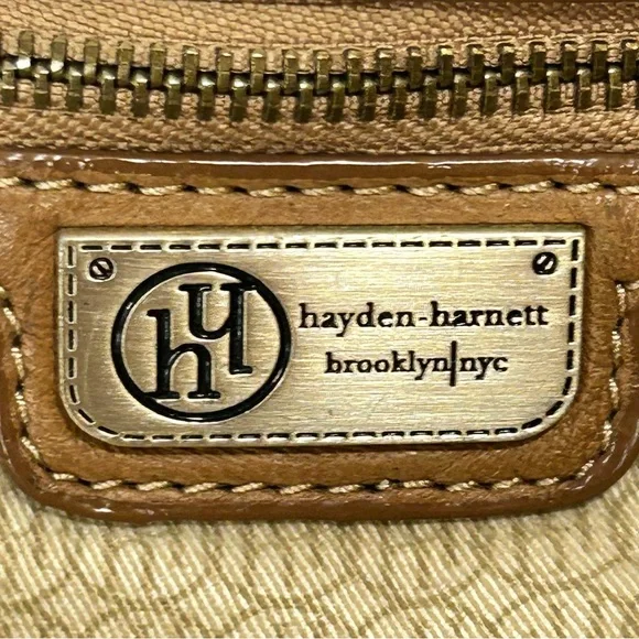 Hayden-Harnett Brown Leather Havana Hobo Spacious Bag Magnetic Closure - Picture 3 of 15